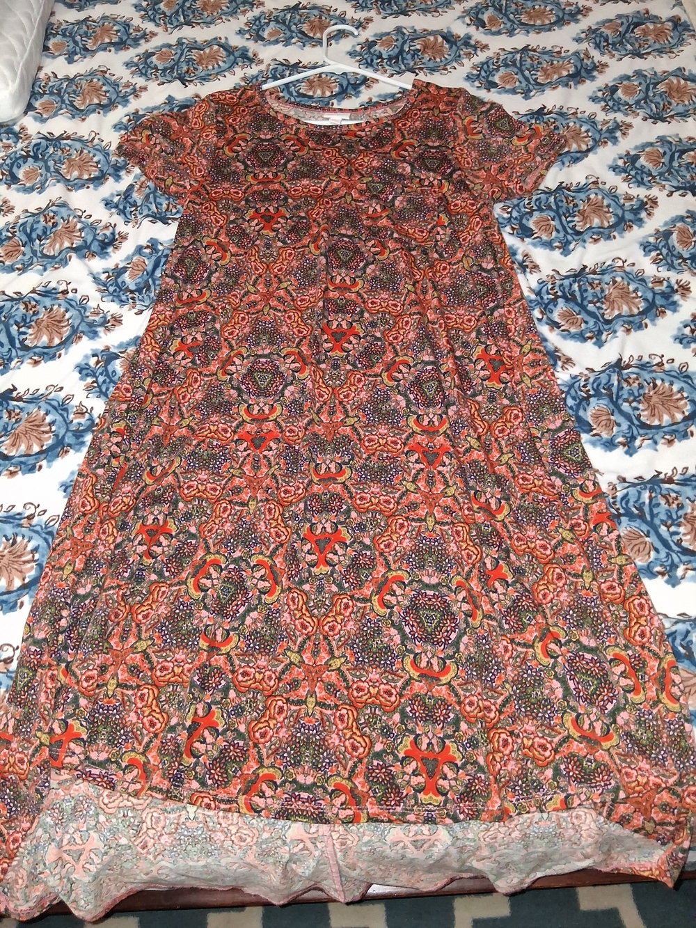Lularoe Women's Multicolor Printed A-Line Dress